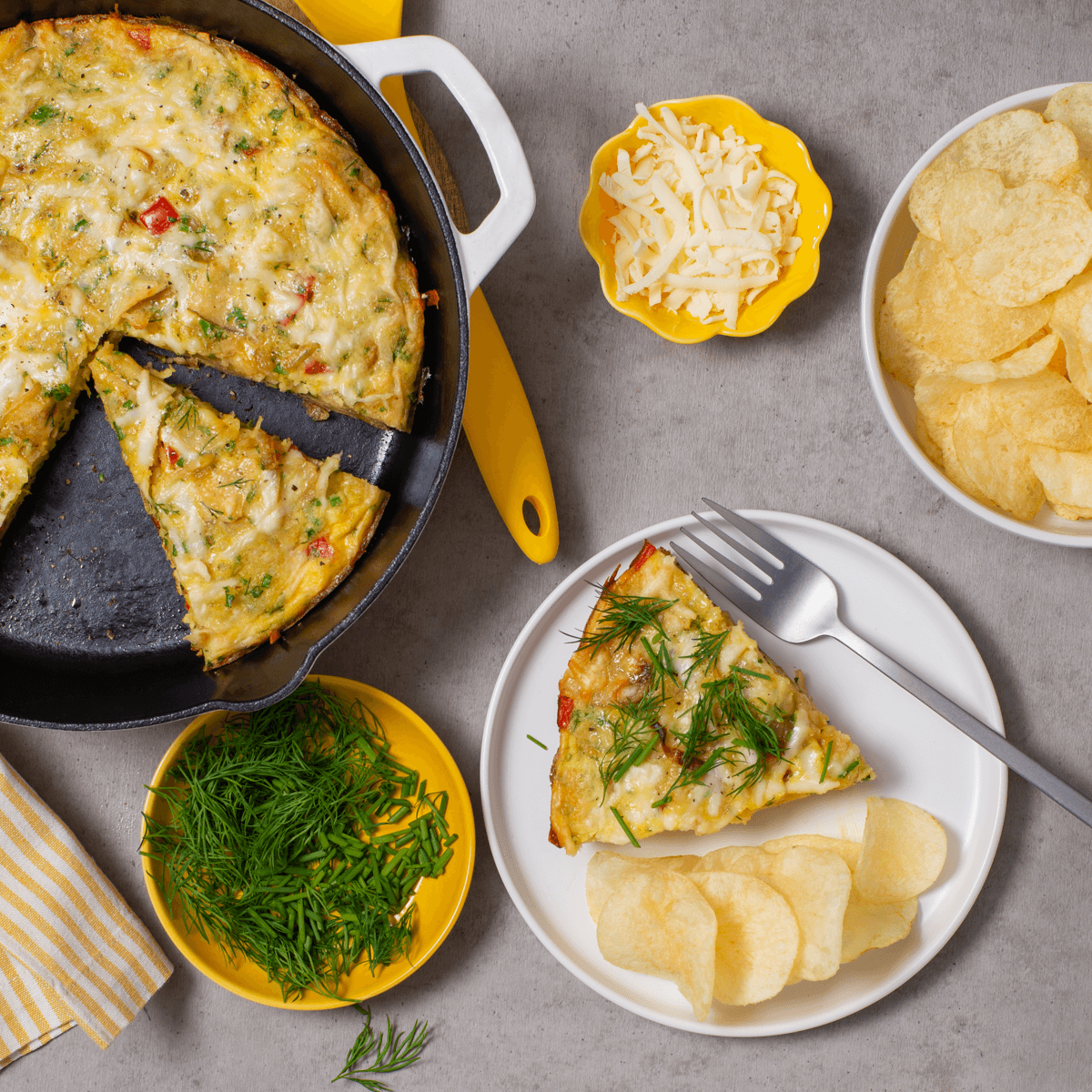 Lay’s® Potato Chip Caramelized Onion Frittata